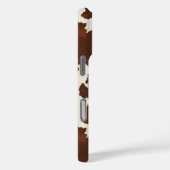 Bruine Koehuid met Monogram Case-Mate iPhone Case (Achterkant / Rechts)