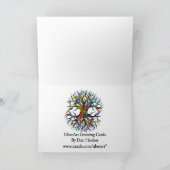 Bruine Koeien die in de Woestijn lopen Kaart (Binnen)