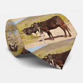 Bruine koeien in het Stropdas van Chrome (Opgerold)