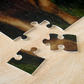 Bruine koeien Puzzle Legpuzzel (Zijkant)