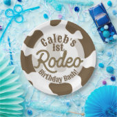 Bruine Koeienprint Country Western Rodeo Feest Papieren Bordje (Feest)