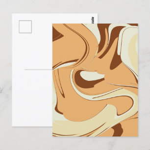 bruine-koffiekolf briefkaart