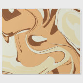 bruine-koffiekolf cadeaupapier (Vlak)