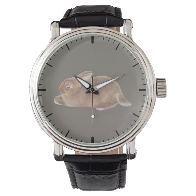 Bruine konijn horloge (Voorkant)
