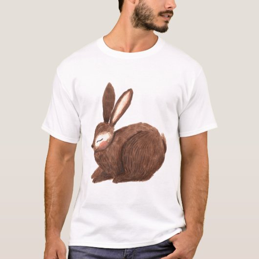 Bruine Konijn T-shirt (Voorkant)