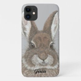Bruine konijnenkuin Cute Animal Art Case-Mate iPhone Case