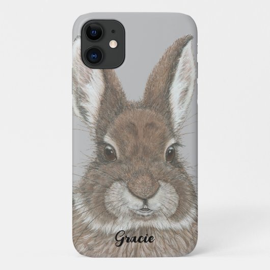 Bruine konijnenkuin Cute Animal Art Case-Mate iPhone Case (Achterkant)