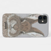 Bruine konijnenkuin Cute Animal Art Case-Mate iPhone Case (Achterkant (horizontaal))