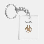 Bruine krab sleutelhanger (Voorkant Links)