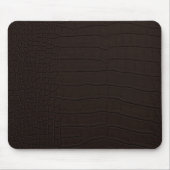 Bruine krokodil huid print muismat (Voorkant)