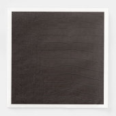 Bruine krokodil huid print servet (Voorkant)