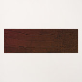 Bruine krokodil huid print yogamat (Achterkant (horizontaal))