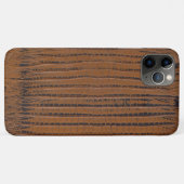 Bruine krokodillenleer print Case-Mate iPhone case (Achterkant (horizontaal))
