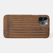 Bruine krokodillenleer print Case-Mate iPhone case (Achterkant (horizontaal))