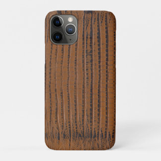 Bruine krokodillenleer print Case-Mate iPhone case