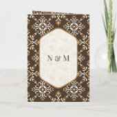 Bruine kruissteek Alles in een sikh bruiloft (Achterkant)