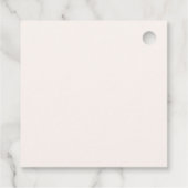 Bruine laarzen en Bubby Bruidsmeisjesfeestje Bedankjes Labels (Achterkant)