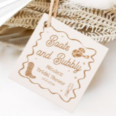 Bruine laarzen en Bubby Vrijgezellenfeest Bedankjes Labels