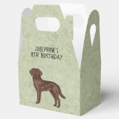 Bruine Labrado Retriever Hond Aangepaste Kinderver Bedankdoosjes (Geopend)