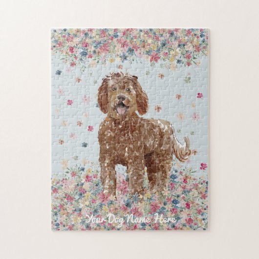 Bruine Labradoodle-snijhond Legpuzzel (Verticaal)