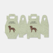 Bruine Labrador Retriever Hond Custom Kids Verjaar Bedankdoosjes (Uitgevouwen)
