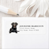 Bruine Labrador Retriever Retouradreslabels Etiket (Insitu)