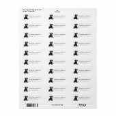 Bruine Labrador Retriever Retouradreslabels Etiket (Full Sheet)
