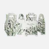 Bruine lederen zwarte olijven Elegant Bedankdoosjes (Uitgevouwen)