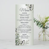 Bruine lederen zwarte olijven Elegant Menu (Staand voorkant)