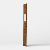 Bruine Leer Textuur Afdruk Case-Mate iPhone Case (Achterkant / Rechts)