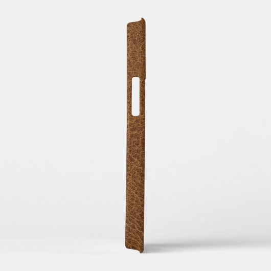 Bruine Leer Textuur Afdruk Case-Mate iPhone Case (Achterkant / Rechts)