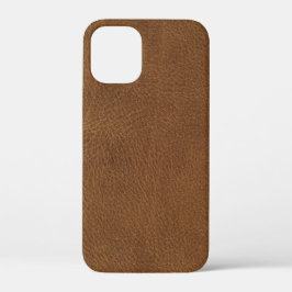 Bruine Leer Textuur Afdruk Case-Mate iPhone Case