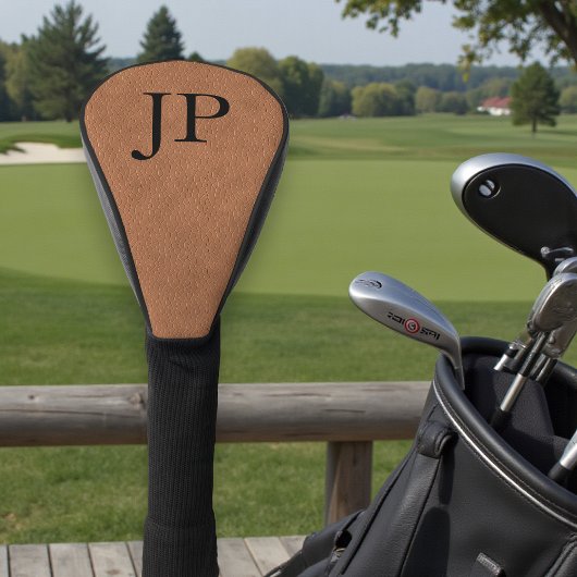Bruine leersoort Monogram Golf Cadeau Golfheadcover