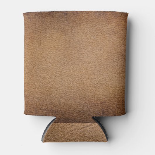 Bruine leertextuur: achtergrond close-up blikjeskoeler (Voorkant)