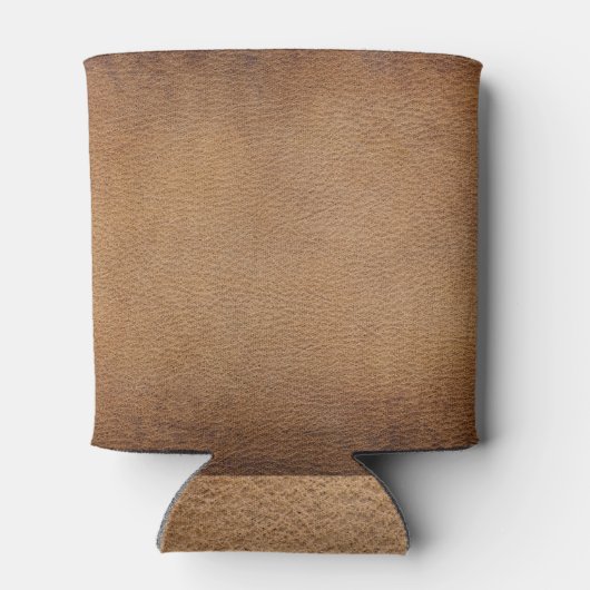 Bruine leertextuur:  achtergrond close-up blikjeskoeler (Achterkant)