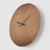 Bruine leertextuur:  achtergrond close-up grote klok (Hoek)