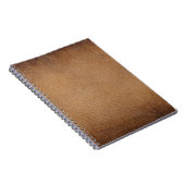 Bruine leertextuur: achtergrond close-up notitieboek (Rechterzijde)