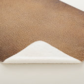 Bruine leertextuur: achtergrond close-up sherpa deken (3/4)