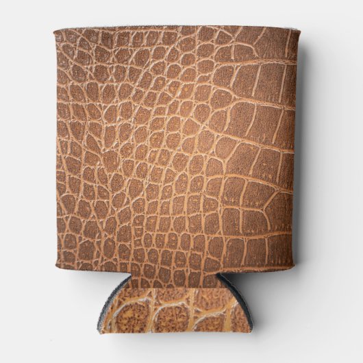 Bruine leertextuur, achtergrondgebruik. blikjeskoeler (Voorkant)