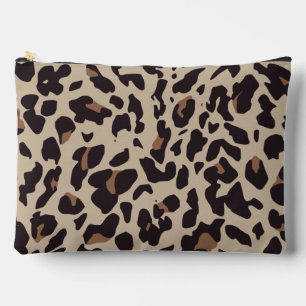Bruine Leopard Cosmetische Zak Etui