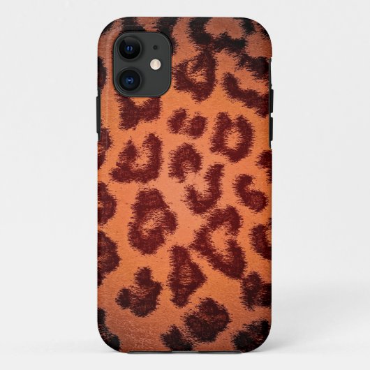 Bruine leopard Print Skin Case-Mate iPhone Case (Achterkant)