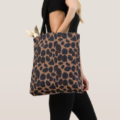 Bruine Leopard Print Tas boodschappentas (Dichtbij)