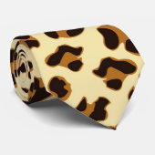 Bruine leopard-Stropdas voor huidafdrukken Stropdas (Opgerold)