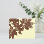 Bruine lepelmoes briefkaart (Staand voorkant)