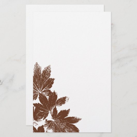 Bruine lepelmoes briefpapier (Voorkant / Achterkant)