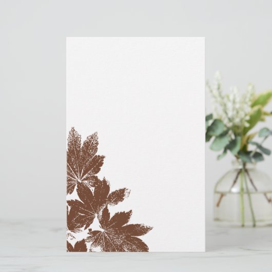 Bruine lepelmoes briefpapier (Staand voorkant)