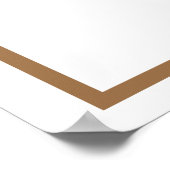 Bruine letter R Poster (Hoek)