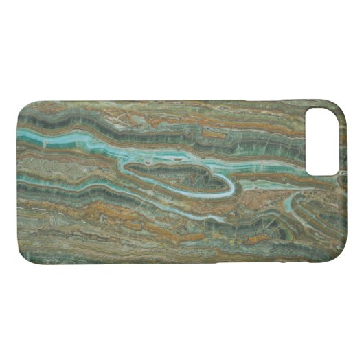 Bruine lichtblauwe accu's Case-Mate iPhone case (Achterkant (Horizontaal))