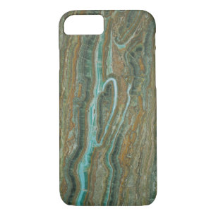 Bruine lichtblauwe accu's Case-Mate iPhone case