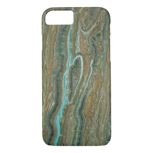 Bruine lichtblauwe accu's Case-Mate iPhone case (Achterkant)